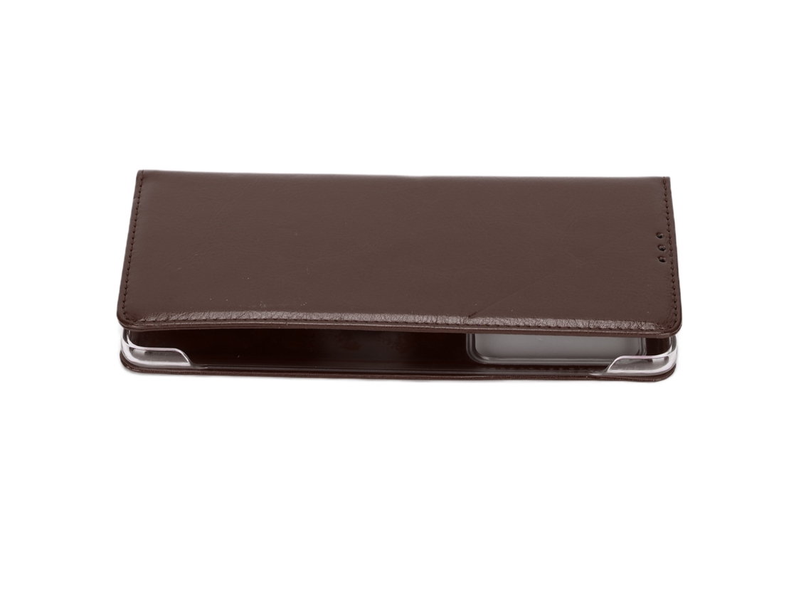 Aetheria capa de Couro Flip Protetora Resistente a Arranhões para Huawei Mate X2 Marrom Escuro
