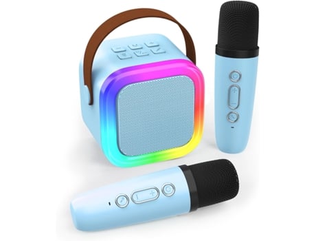 Mini Máquina De Karaokê , Azul, Versão Antirreflexo De Alta Qualidade Kklo (para Crianças E Adultos)