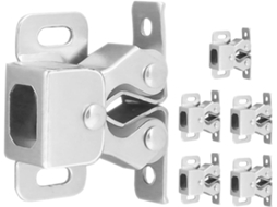 Conjunto De 6 Fechos Porta Com Roldanas Metálicas Para Armários E Móveis