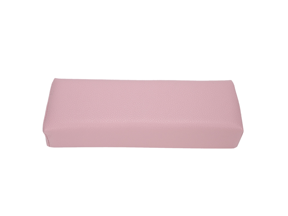 Almofada de mão profissional para salão de beleza, ideal para manicure e nail art, na cor rosa.