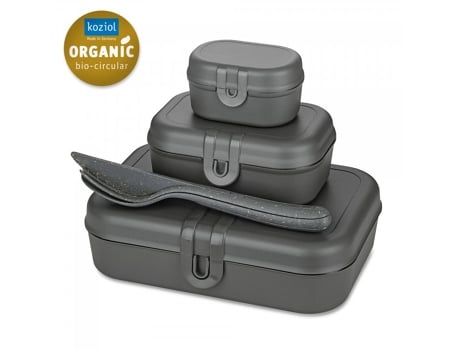 KOZIOL Pascal Ready Lunch Box Conjunto de Talheres