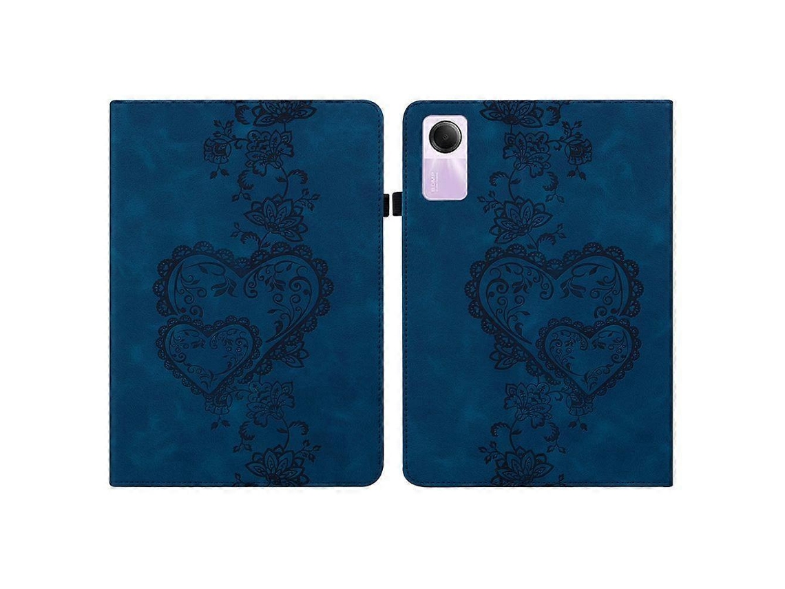 Capa de couro para tablet com padrão de coração Webake