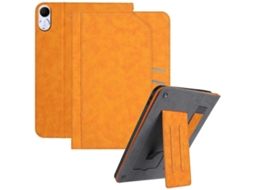 Capa tipo carteira de couro sintético Hengrongshen para tablet Honor Pad V9 GT com suporte, função de despertar/repouso automático, amarela