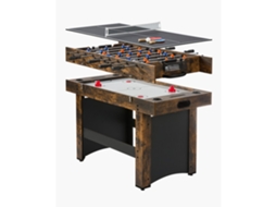 Mesa De Jogos 3 Em 1 Com Air Hockey, Pebolim E Tênis De Mesa Tekmaquinas