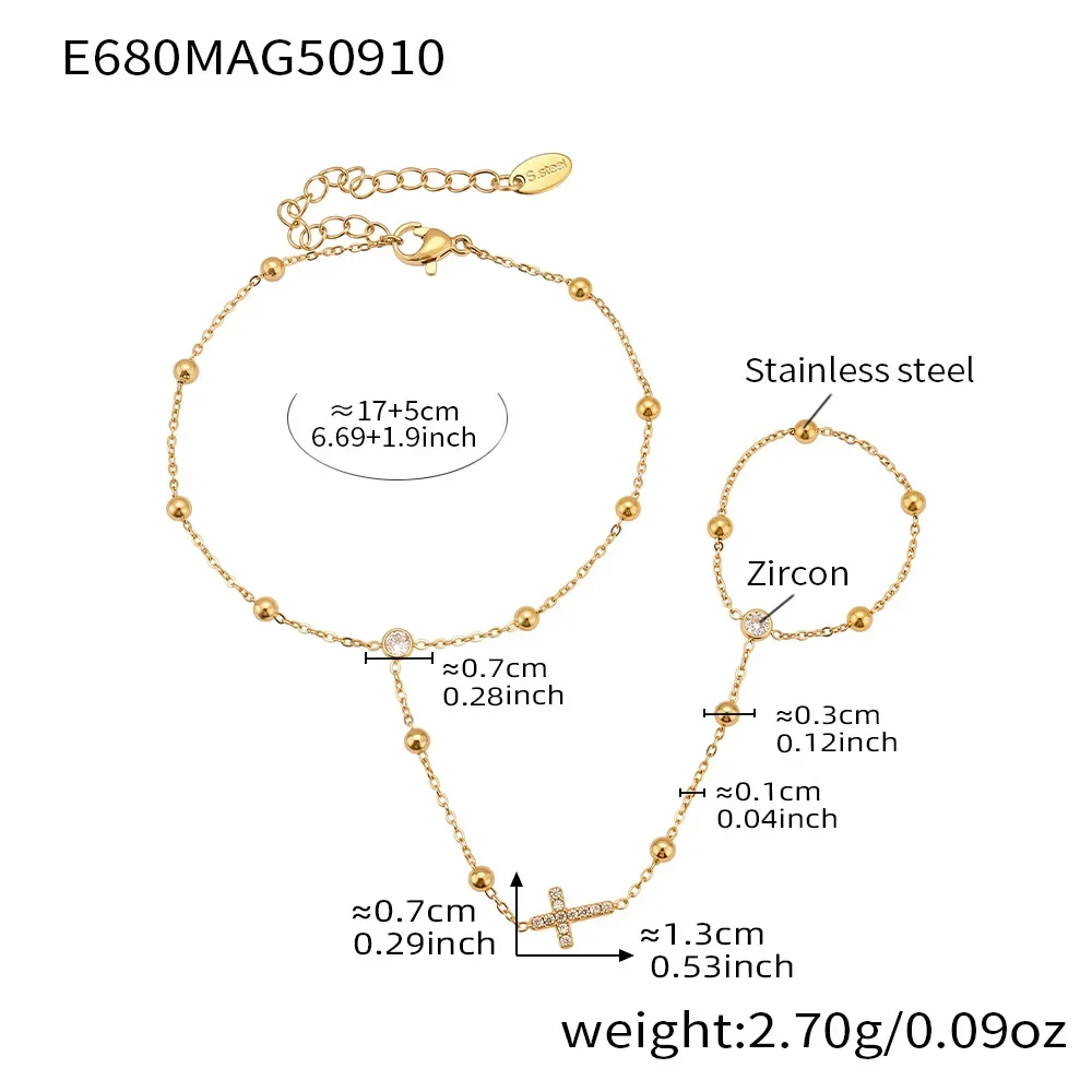 Pulseira Feminina Banhada A Ouro Com Zircônias Cúbicas Brilhantes.