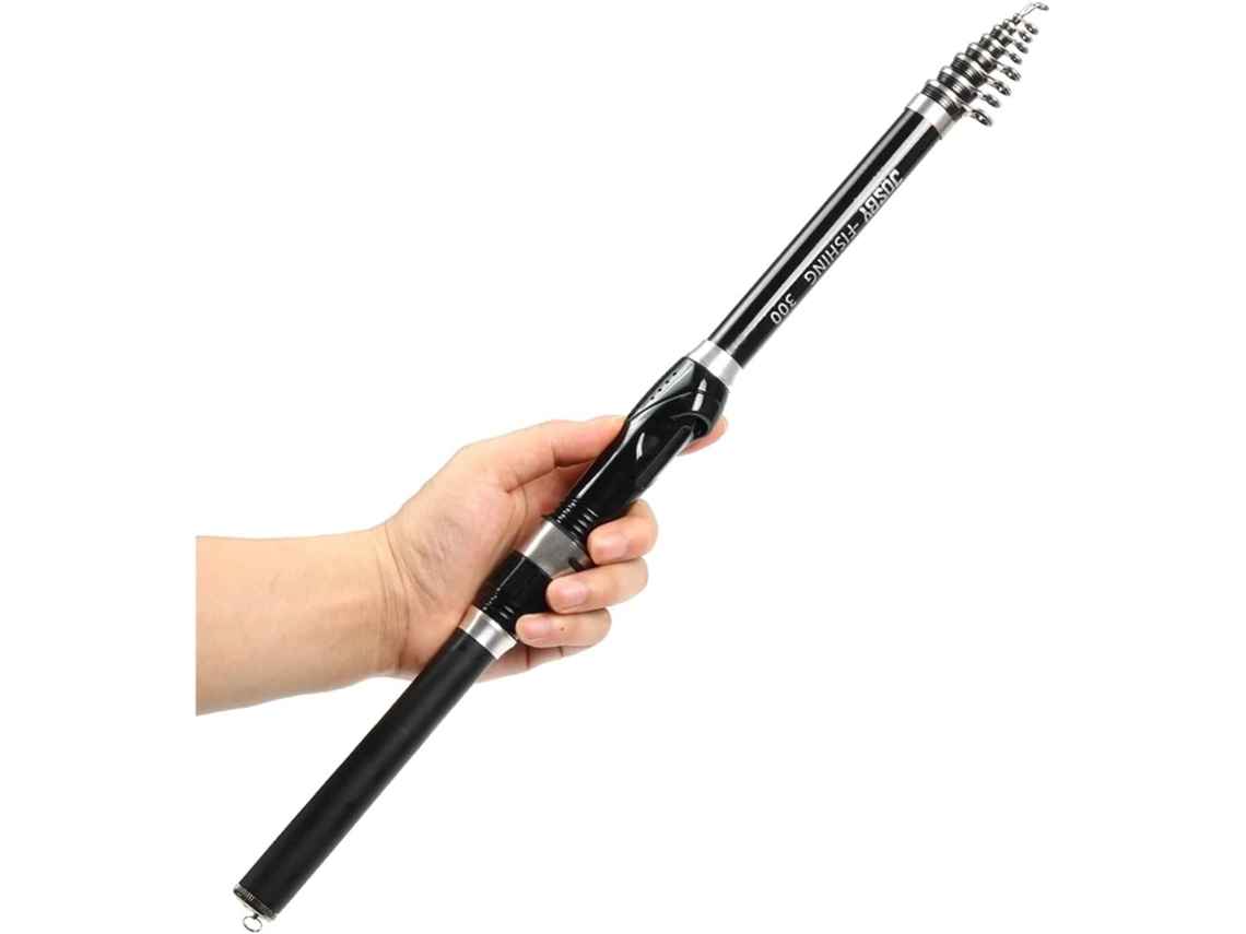 Conjunto de 5 Vara de Pesca Telescópica Ultraleve Iniciantes Viagens S/MARCA