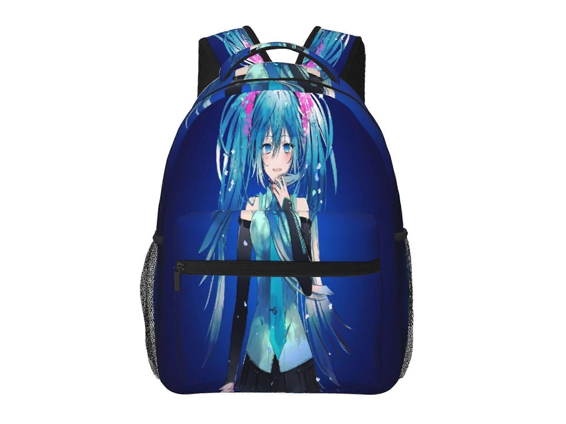 Mochila Hatsune Miku H364 Para Estudantes, Resistente E Leve, Impermeável E Com Alça De Ombro Respirável J364