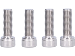 Parafuso De Cabeça Sextavada A2-70 10 Mm Com Passo Fino 1,25 Para