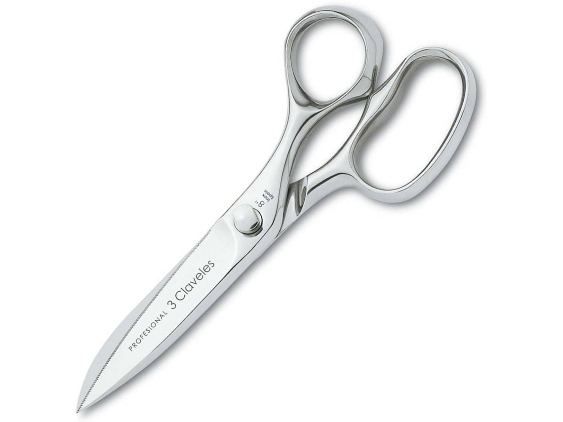 Tesoura de Cozinha 3 CLAVELES (Aço Inox - 20 cm - 8")