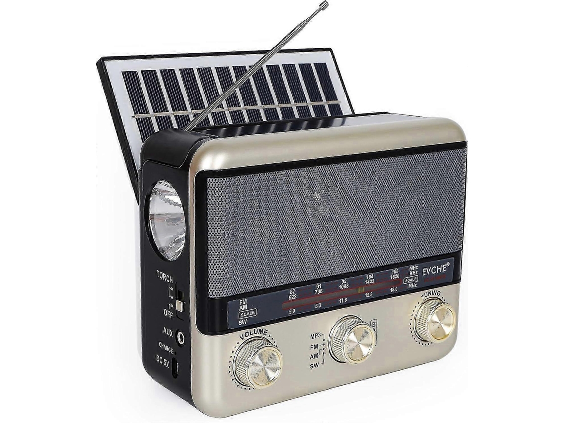 Rádio Solar Multifuncional Retrô De Banda Completa, Rádio Vintage De Ondas Curtas Crossover, Rádio Clássico. Brilvibera
