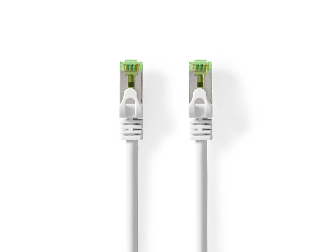 Cabo Cat7 NEDIS S/Ftp Rj45 Macho Rj45 Macho 10,0 M Snagless Redondo Lszh Branco