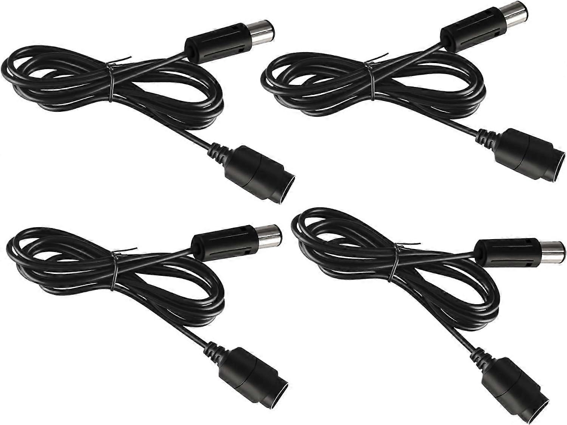 Pacote Com 4 Cabos Extensores Ngc De 1,8 M Para Controles De Nintendo Wii/gamecube Aquaforge