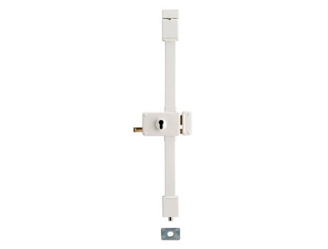 Fechadura Horizontal THIRARD Horga 3 Pontos Perfil Europeu Puxador Reto Branco