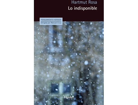 Livro Indisponible, Lo de Hartmut Rosa (Espanhol)