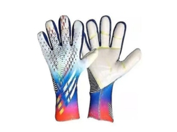 Luva Goleiro Látex Antiderrapante, Proteção de Dedos e Punho, S/MARCA