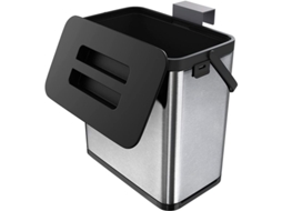 Lixeira de cozinha Nova Line de parede em aço inox anti-huella de 3l, com porta-armação | S/MARCA