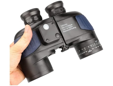 Binóculos Náuticos Militares Bak4 7x50 Com Telêmetro Medição De Distância Com Bússola Lente Grande Para Campos Amplos Azul Saisiyiky