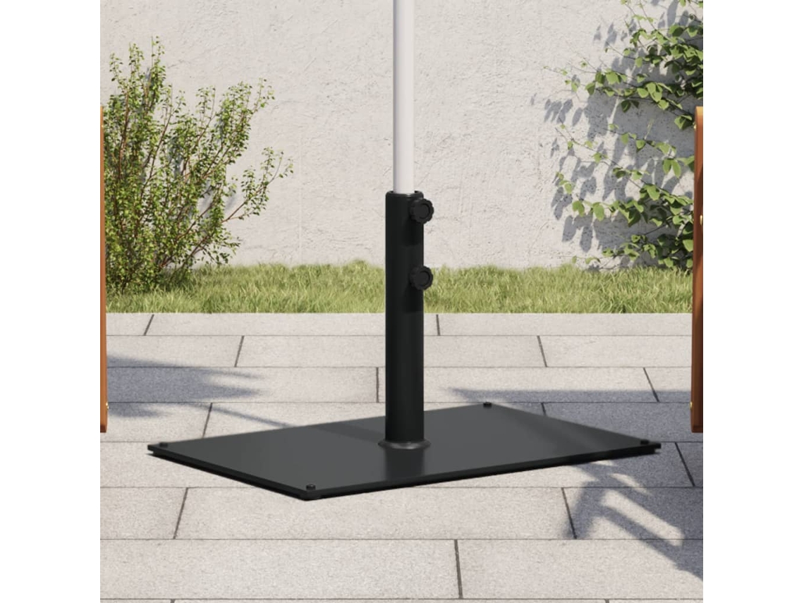 Vidaxl Base De Guarda-sol Para Postes De Ø32/38/48 Mm 15 Kg Retangular