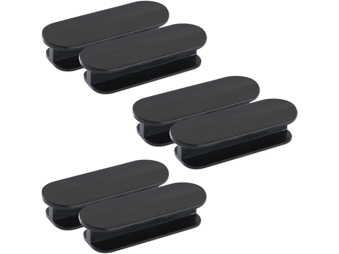 Conjunto De 6 Puxadores Para Janelas E Armários, Sem Necessidade De Furar, Em Abs, Fáceis De Instalar Para Casa E