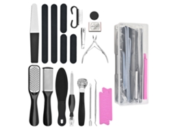 Conjunto Completo De Manicure E Pedicure, Kit Ergonômico E Leve Para Cuidados Com Os Pés, Ferramentas De Aço Inoxidável Para Cuidados Com Os Pés, Lixa
