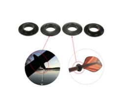 4 Anéis Anti-gotejamento Universal Para Remo De Kayak Canoa Raft Acessórios De Remo Substituição