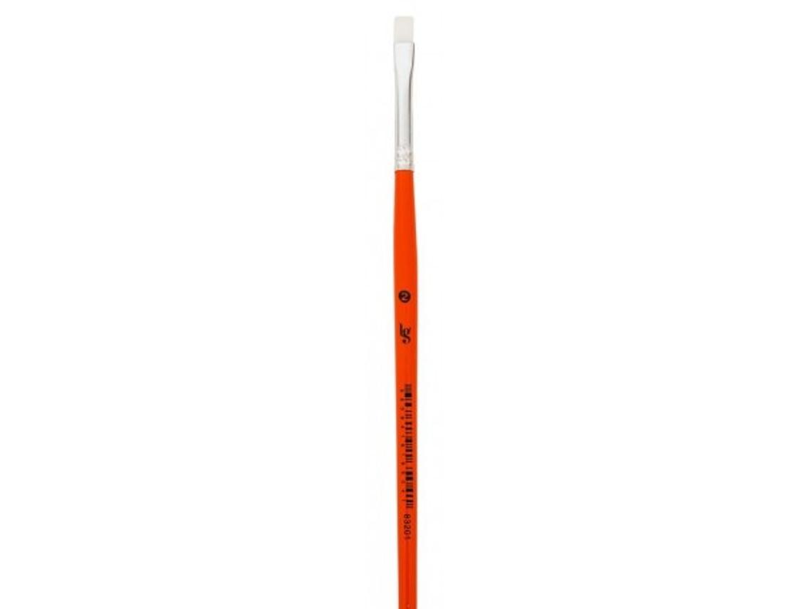 Pincel LG Nº2 Espat Pelo Branco P/Tecido