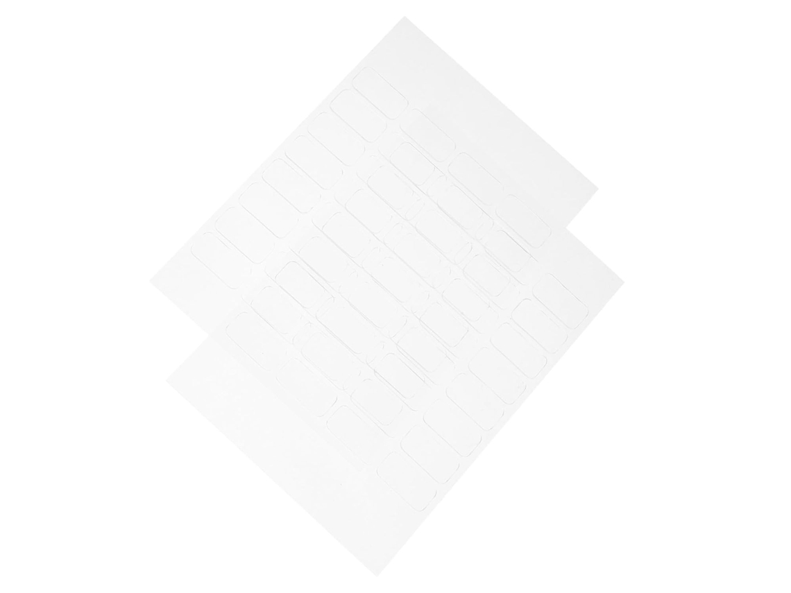 Conjunto De 64 Adesivos Transparentes Dupla Face Com Forte Aderência