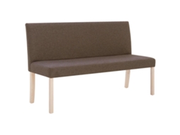 Banco 139,5 cm Poliéster Castanho MAISON EXCLUSIVE