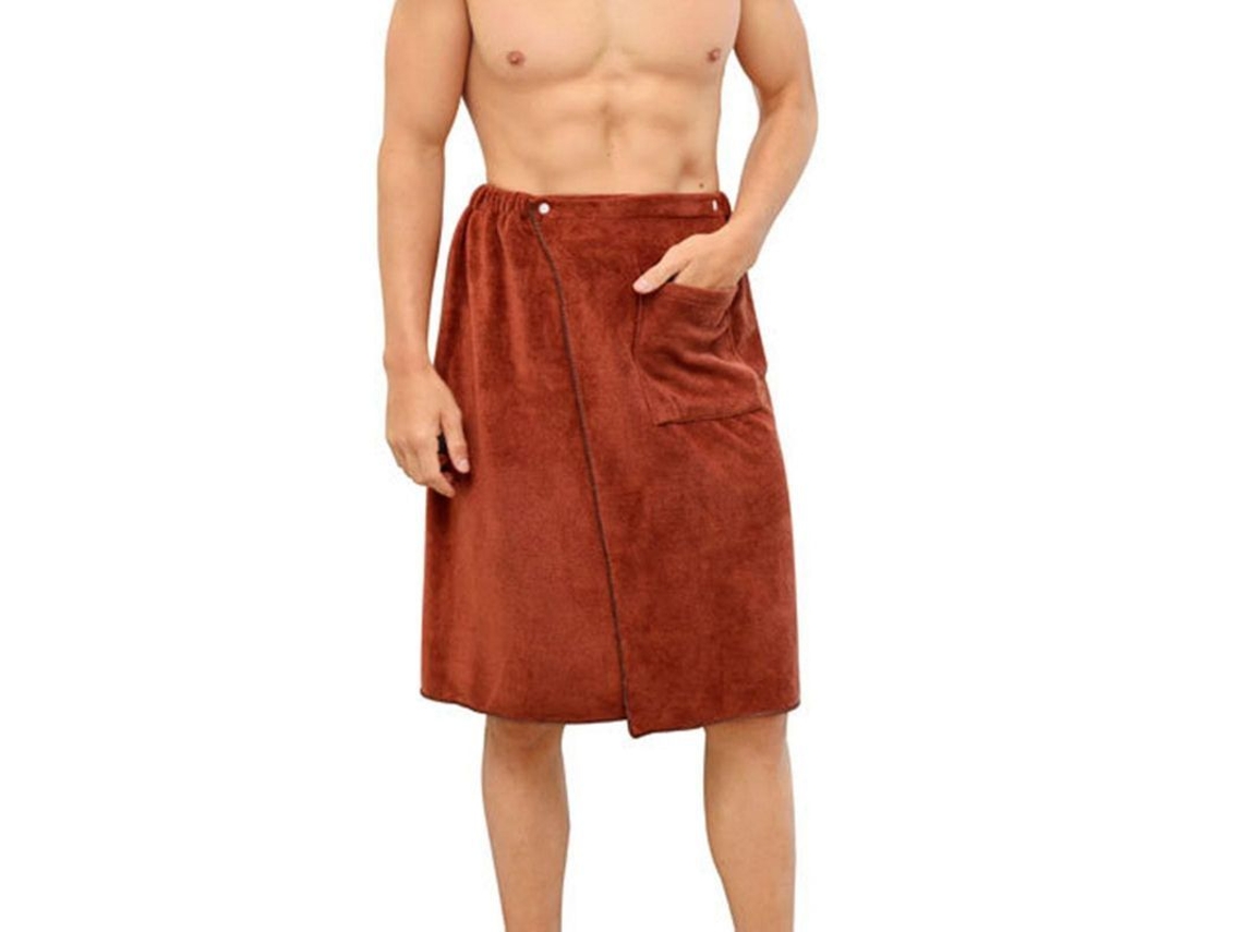 2026 toalla de Body Wrap para Hombre Sin Pelusas Absorbente Ligera Con Bolsillo Compatible Con Gimnasio Piscina Spa