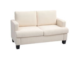 Este Sofá De Dois Lugares, Com 120 Cm De Largura, Possui Almofadas De Encosto Removíveis E É Confeccionado Em Tecido Chenille. Ideal Para Salas De Est