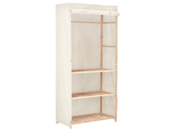 Vidaxl Roupeiro/guarda-roupa 3 Prateleiras 79x40x170 Cm