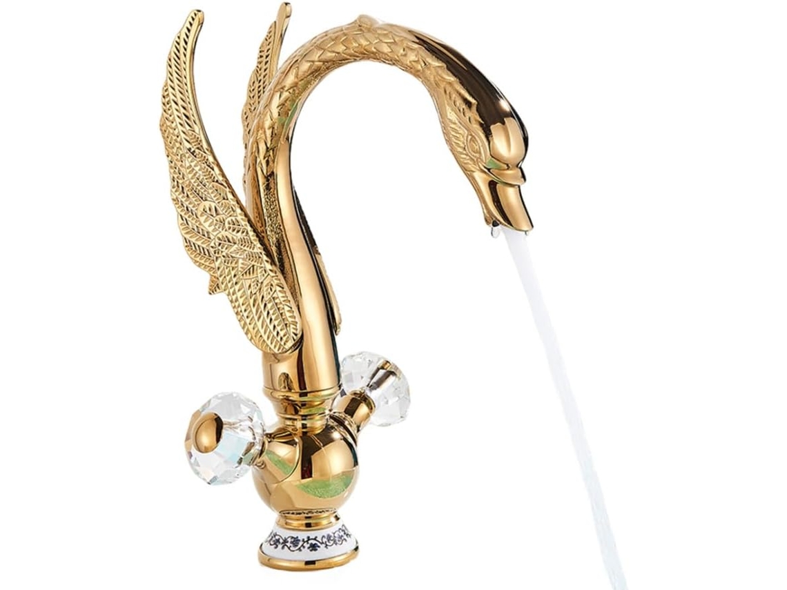 Torneira De Lavatório Golden Swan Para Instalação Em Deck