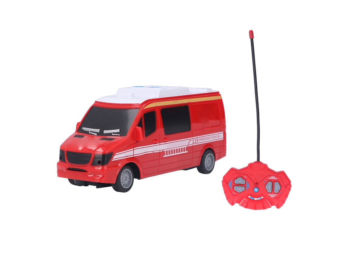Mali carro de Bombeiro Controle Remoto Rc 1:30 Estável Durável Presente Ideal 3+