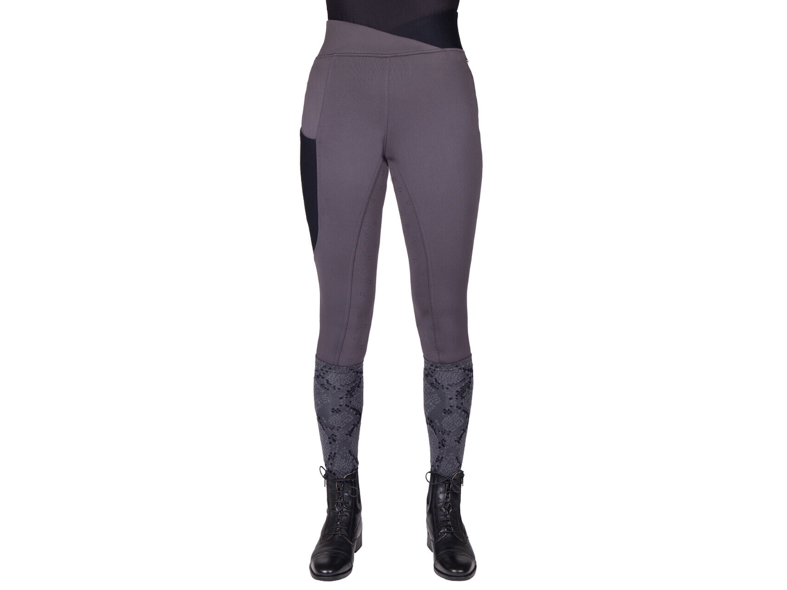 Leggings de Equitação Full Grip para Mulher QHP Djune