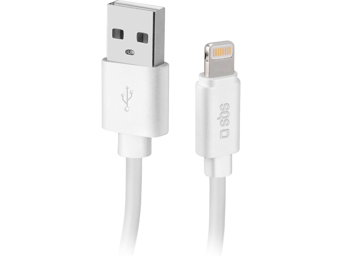 Cabo SBS (USB - Lightning - 1 m - Branco)
