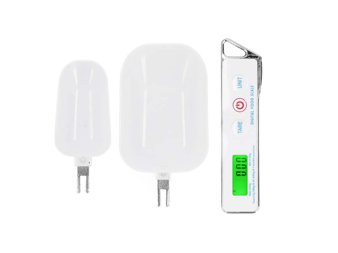 Balança Digital LAXISCREED 500g/0.1g Inox Branca