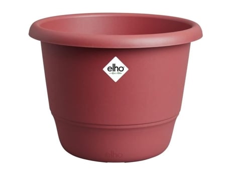 Vaso De Flores Elho Amiga Redondo 47 Vermelho Ø 47 X H 35 Cm Exterior 100 Reciclado Elho Give Room To Nature