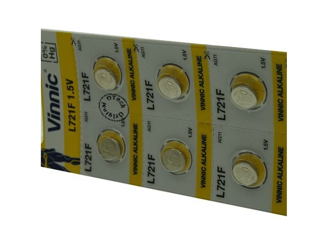 Pacote de 10 Pilhas Vinnic Compatíveis com Formato Vinnic SR58