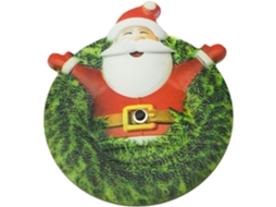 Campainha do Papai Noel Entrada Decorativa Natal Porta 18x 15,5cm