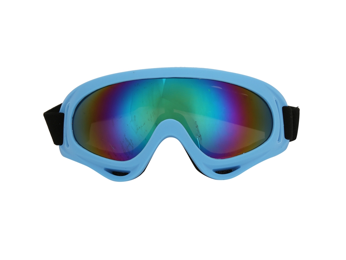 Óculos de Esqui Windproof Unissexo, Motociclismo, Desportos ao Ar Livre, Lentes Claras, Arco Azul Claro MARCA