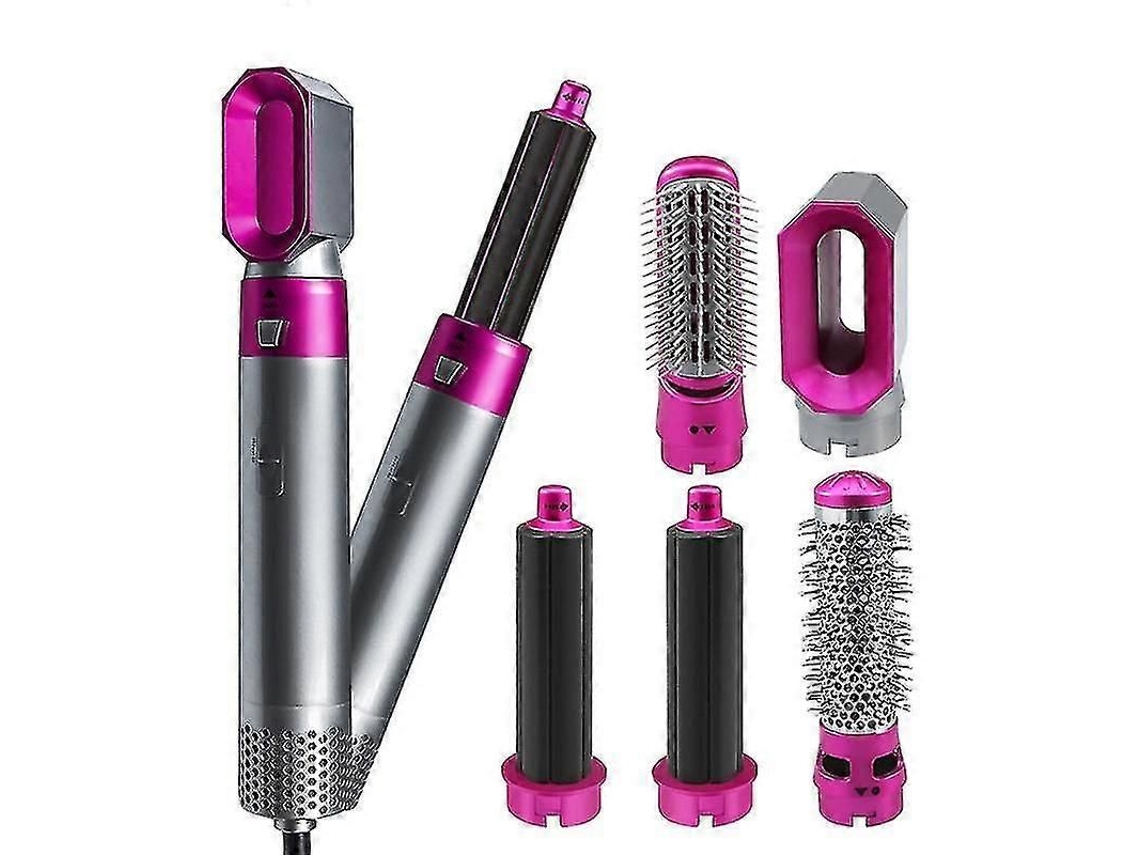 Secador De Cabelo Elétrico 5 Em 1 Com Modelador De Cachos, Alisador Automático, Escova Secadora E Modelador Para Cabelos Secos E Molhados.