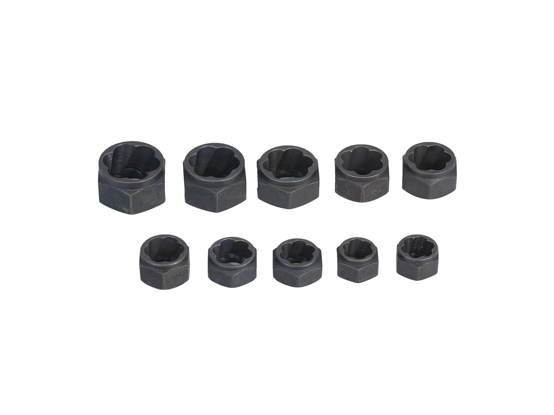 Conjunto de 11 extratores de porcas e parafusos de impacto de 9 a 19 mm para porcas danificadas - Ferramentas de remoção