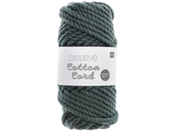Corda de Algodão 25 M RICO DESIGN Verde Petróleo