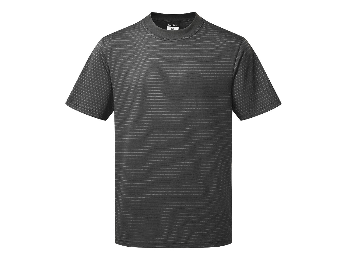 Camiseta Antiestática Esd Para Proteção Eletrostática Cinza / 4xl