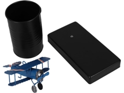 Porta lápis Topbathy Azul em Ferro com Formato de Avião, Multifuncional, Fácil Limpar, Organizador Mesa Simple