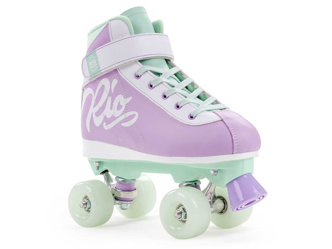 Patins 4 Rodas Milkshake Verde Roxo Eu 39 1/2Rio Roller