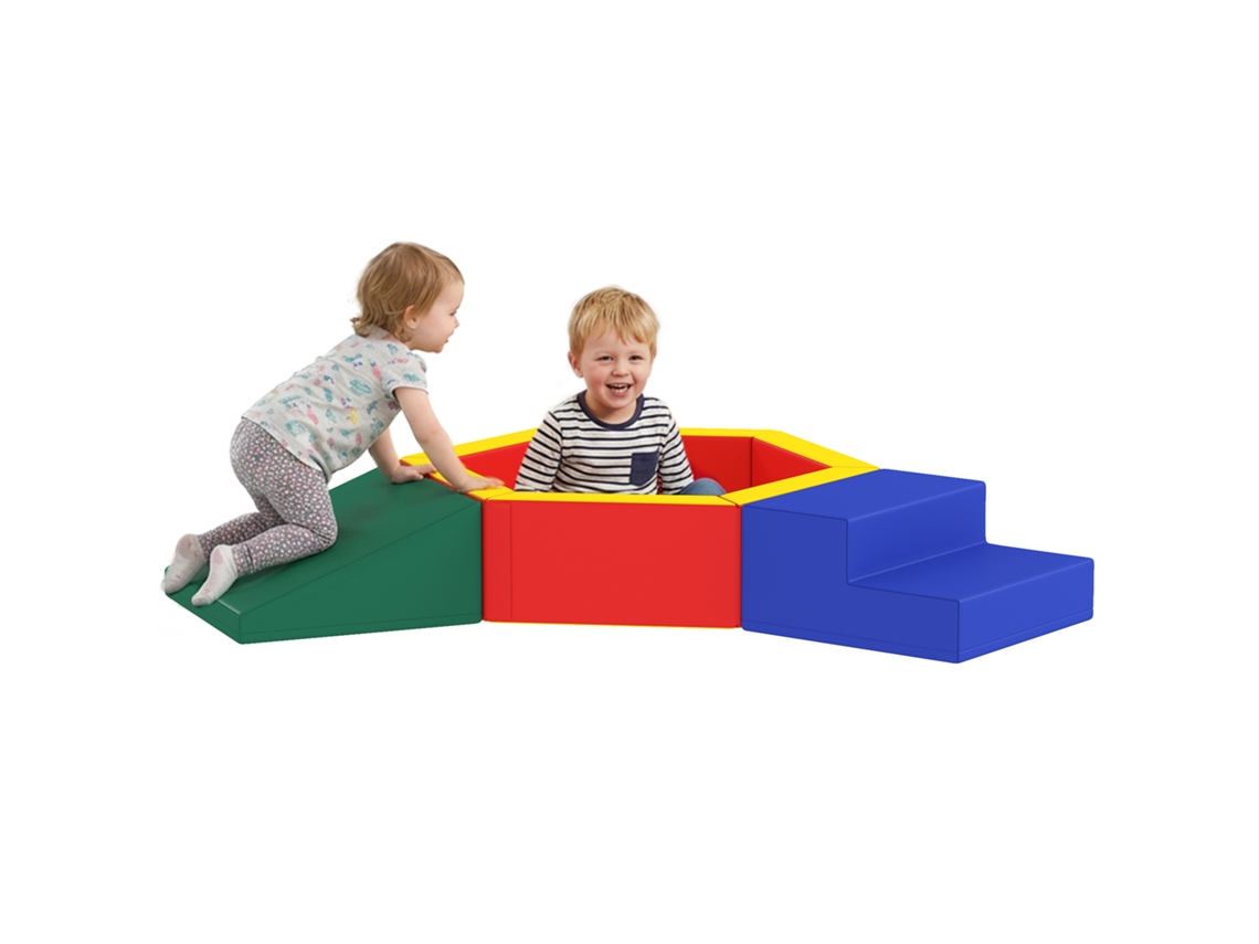 Módulo Motor Bebê em Epe com Piscina de Bolas, Revestimento Pu, Multicolorido