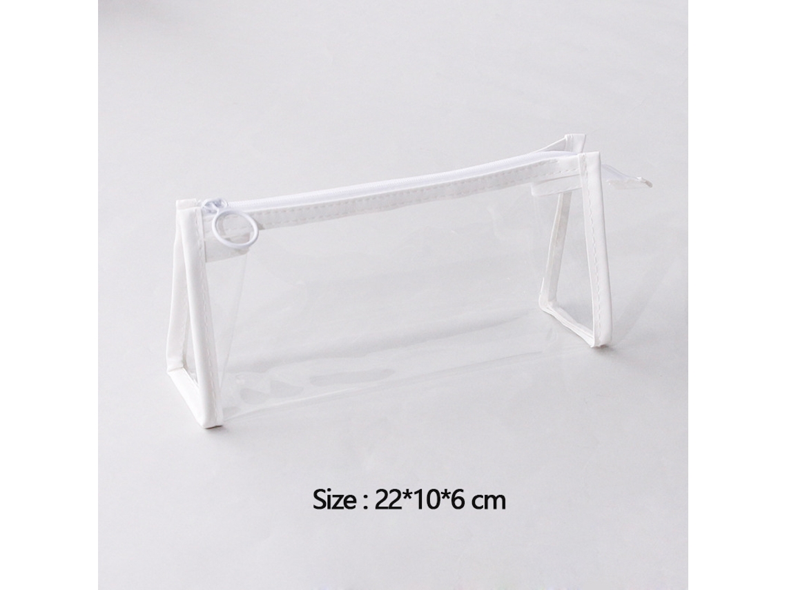 Estojo Transparente Para Lápis, Simples De Grande Capacidade, Nécessaire Kawaii Material Escolar. Aquaforge
