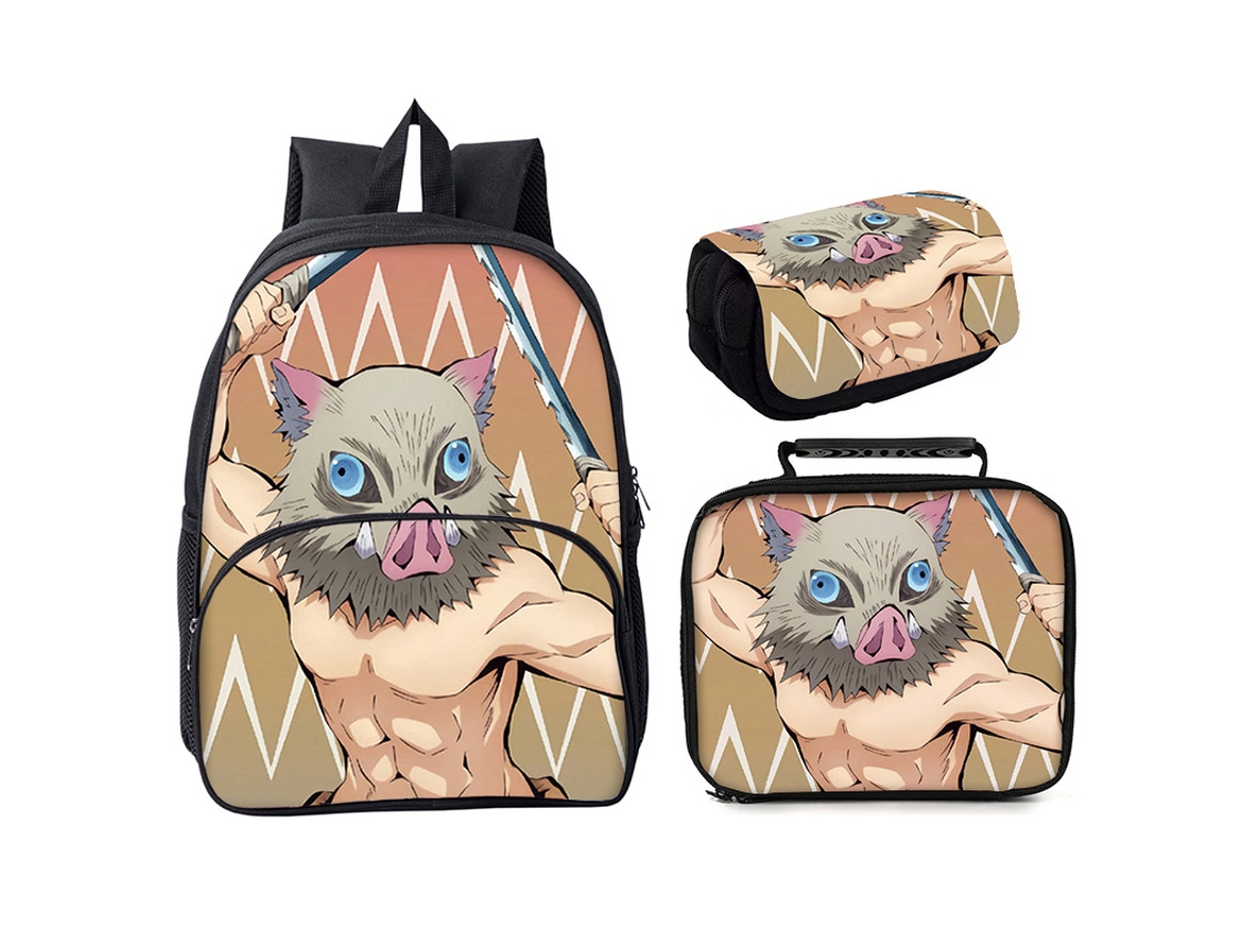 Conjunto Mochila Escolar 3 Peças, 16 Polegadas, Aulas