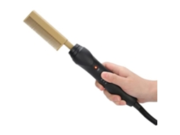 Pente alisador de cabelo duplo, 180 ° C, 200 ° C 50w Alisador de barba Pente alisador com Abs L3144 S/MARCA